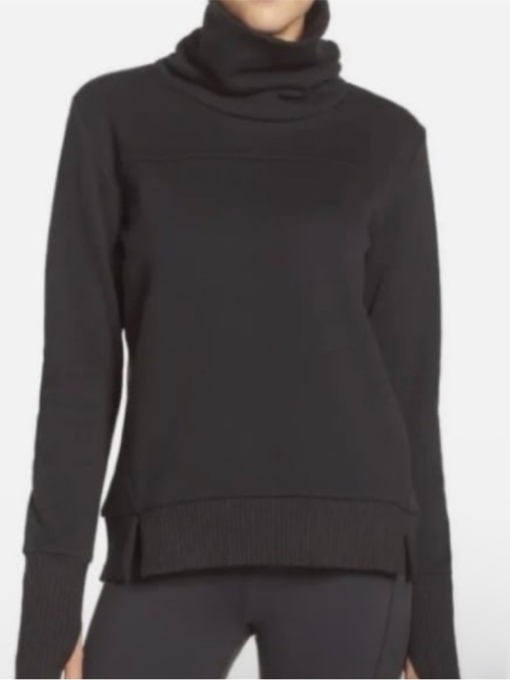 Alo Cowl Neck Black Sweater